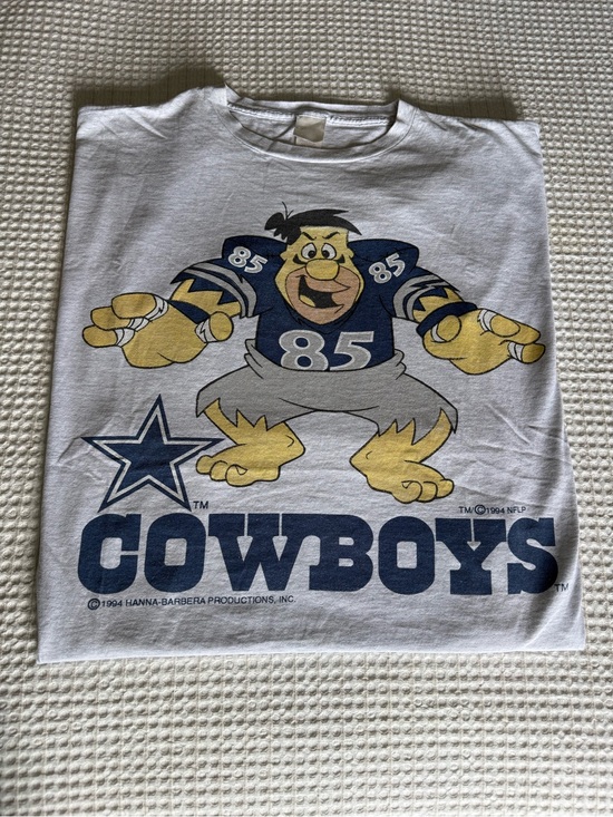Dallas Cowboys Authentic Other - Rare vintage 1994 Flintstones Dallas Cowboys NFL Graphic T-Shirt single stitch